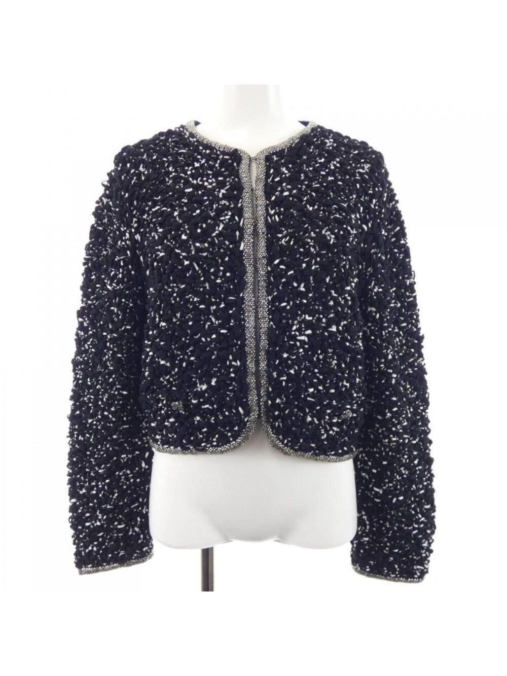 Chanel Collarless Jacket Black